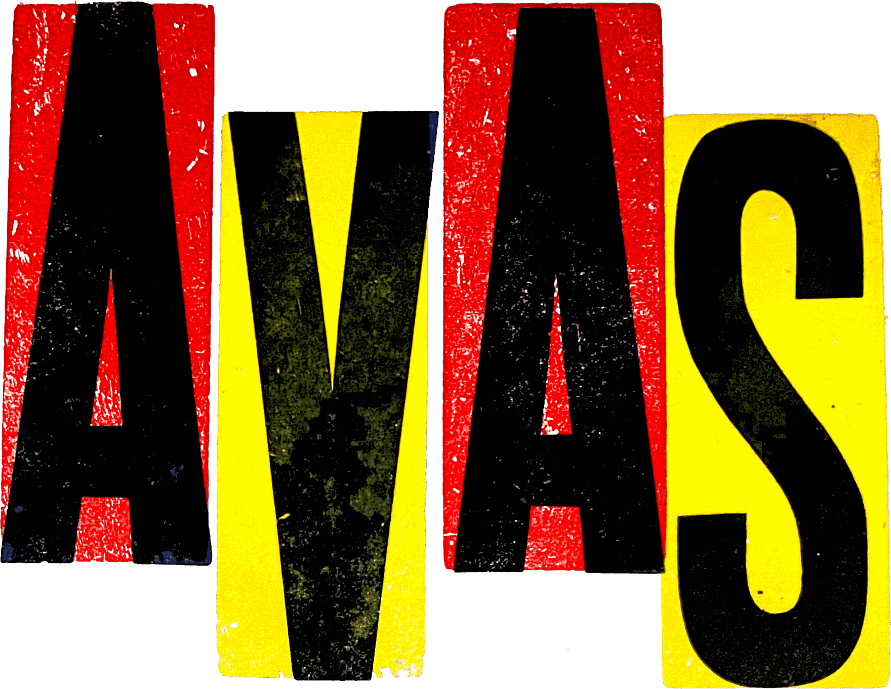 AVAS letterpress wood type logo