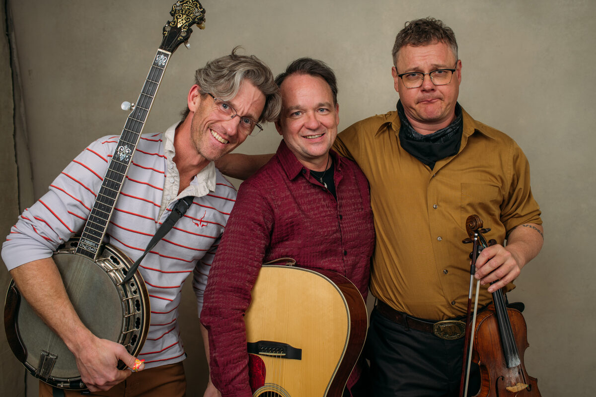 The band, instruments forward
